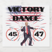 Trump Siegeszug Dance Food and Beverage Label Set Schaumweinetikett (Einzelnes Label)