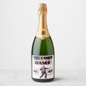 Trump Siegeszug Dance Food and Beverage Label Set Schaumweinetikett (Vorderseite)