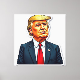 Trump sieht verdaut aus leinwanddruck