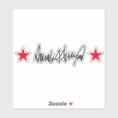 Trump-Signatur Aufkleber (Blatt)