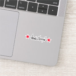 Trump-Signatur Aufkleber