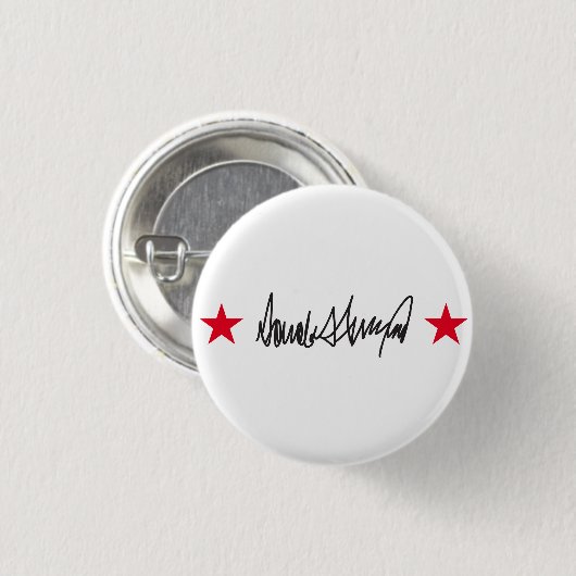 Trump-Signatur Button (Vorne & Hinten)