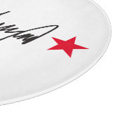 Trump-Signatur Schneidebrett (Ecke)