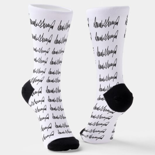 Trump-Signatur Socken (Gewinkelt)