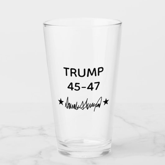 Trump Signature 45-47 Glas (Vorderseite)