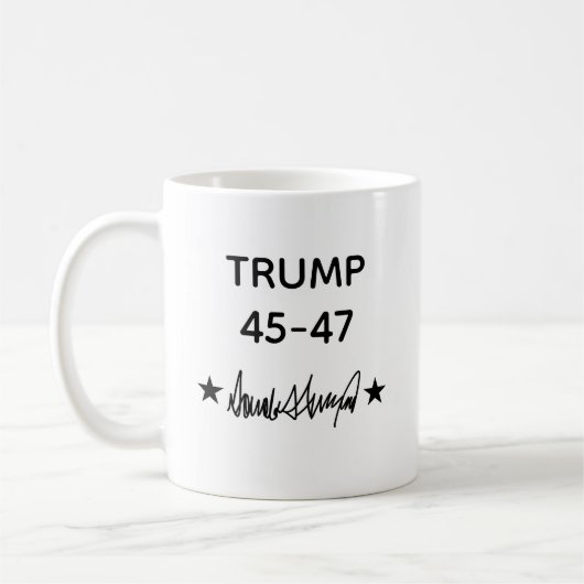Trump Signature 45-47 Kaffeetasse (Links)