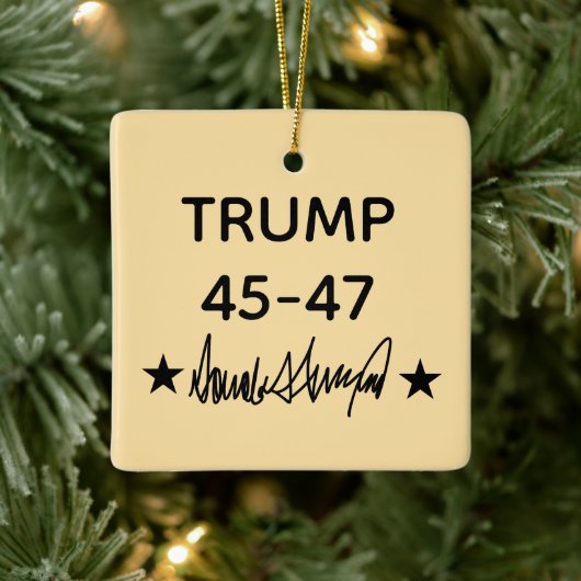 Trump Signature 45-47 Keramikornament (Baum)
