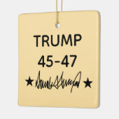 Trump Signature 45-47 Keramikornament (Links)