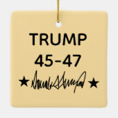 Trump Signature 45-47 Keramikornament (Rückseite)