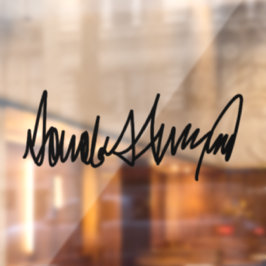 Trump Signature Decal Fensteraufkleber