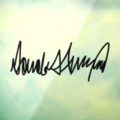 Trump Signature Decal Fensteraufkleber (Blatt 3)