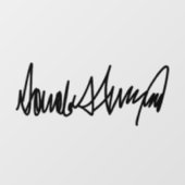 Trump Signature Decal Fensteraufkleber (Blatt)