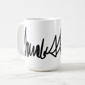 Trump Signature Decal Kaffeetasse (Vorderseite Links)