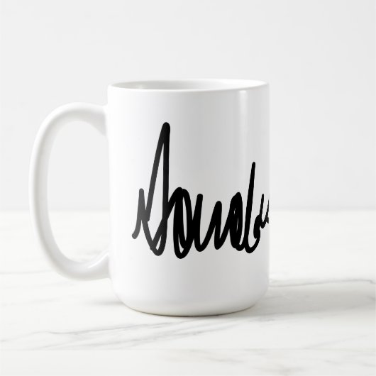 Trump Signature Decal Kaffeetasse (Links)