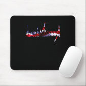Trump Signature USA Flag 4. Juli 2024 Maga T-Shirt Mousepad (Mit Mouse)