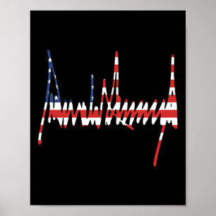 Trump Signature Usa Mega 47. Präsident Pro-trump Poster