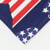 Trump-Silhouette 2024 Fleecedecke (Ecke)