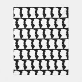 Trump-Silhouette 2024 Fleecedecke (Vorderseite)