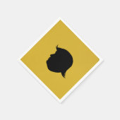 TRUMP SILHOUETTE COCKTAIL NAPKINS SERVIETTE (Ecke)