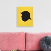 TRUMP SILHOUETTE LEINWANDDRUCK (Insitu (Wohnzimmer))