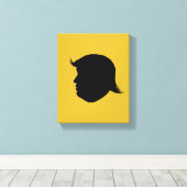 TRUMP SILHOUETTE LEINWANDDRUCK (Insitu (Holzboden))