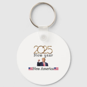 Trump-Silvester im Jahr 2025 Schlüsselanhänger