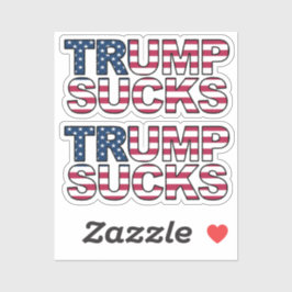 "Trump Sind zum Kotzen" Aufkleber für die US-Flagg