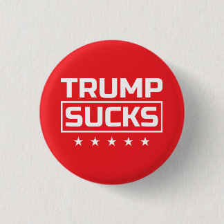 Trump Sind zum Kotzen weißen Schriftart Button