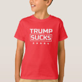 Trump Sind zum Kotzen weißen Schriftart T-Shirt (Vorderseite)