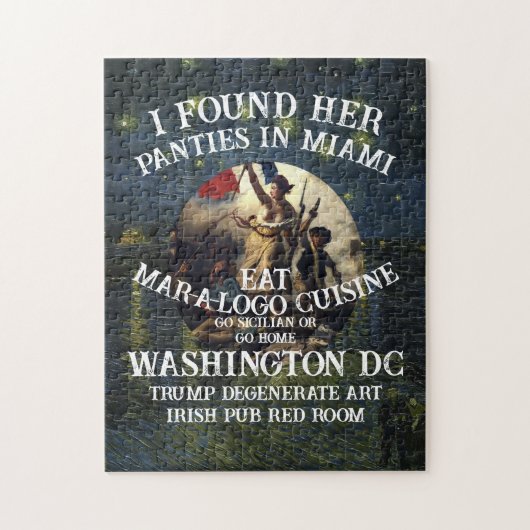Trump Sl Slip Miami Katholische Kirche Weiß Puzzle (Vertikal)