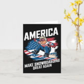 Trump Snowboard USA - Snowboarden mit großer Agae Karte (Gelbe Blume)