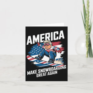 Trump Snowboard USA - Snowboarden mit großer Agae Karte