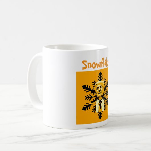 Trump/Snowflake-Kaffee-Tasse Kaffeetasse (Vorderseite Links)