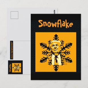 Trump/Snowflake Postcard Postkarte