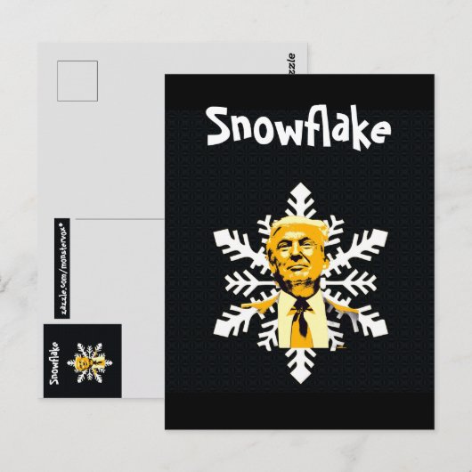 Trump/Snowflake Postcard Postkarte (Vorne/Hinten)