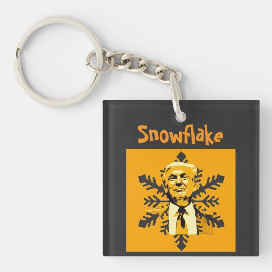 Trump/Snowflake-Schlüsselanhänger Schlüsselanhänger (Vorderseite)
