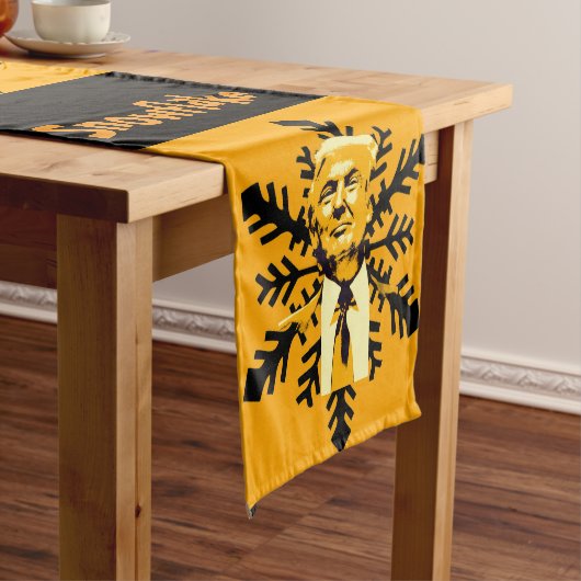 Trump/Snowflake Table Runner Kurzer Tischläufer (Beispiel)