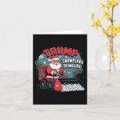Trump Snowflake Weihnachten Funny Trump Snowplow X Karte (Gelbe Blume)