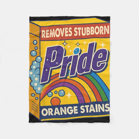 Trump soll Stubborn Orange Stains Pride entfernen Fleecedecke (Vorderseite)