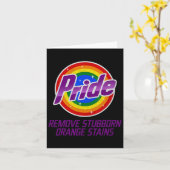 Trump soll Stubborn Orange Stains Pride entfernen Karte (Gelbe Blume)