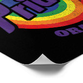 Trump soll Stubborn Orange Stains Pride entfernen Poster (Ecke)