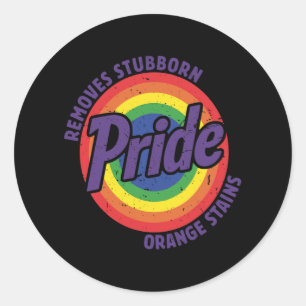 Trump soll Stubborn Orange Stains Pride entfernen Runder Aufkleber