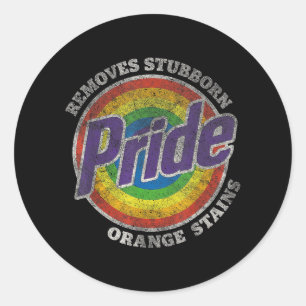 Trump soll Stubborn Orange Stains Pride entfernen Runder Aufkleber