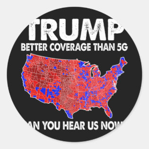 Trump sollte besser abdecken als 5 g Karte Trump 5 Runder Aufkleber