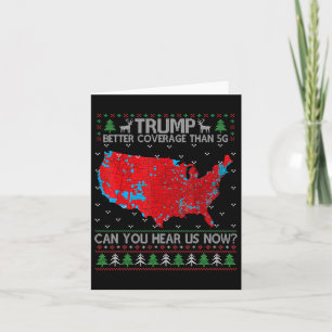 Trump sollte besser abdecken als 5 g Ugly Christma Karte