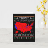 Trump sollte besser abdecken als 5 g Ugly Christma Karte (Gelbe Blume)