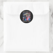 Trump Sombrero - Willkommen im Golf von Mexiko 1 Runder Aufkleber (Tasche)