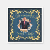Trump Souvenir Breakout Gedenk Napkins ~ Serviette (Vorderseite)