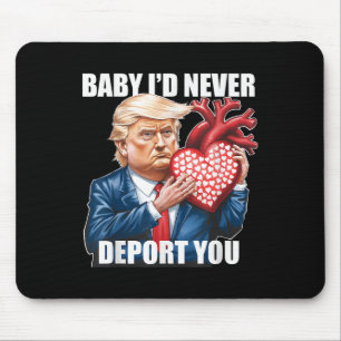 Trump Spaß Baby ich würde dich nie lustig abschieb Mousepad