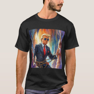 Trump Spelunking Höhle in einer schönen Höhle MAGA T-Shirt